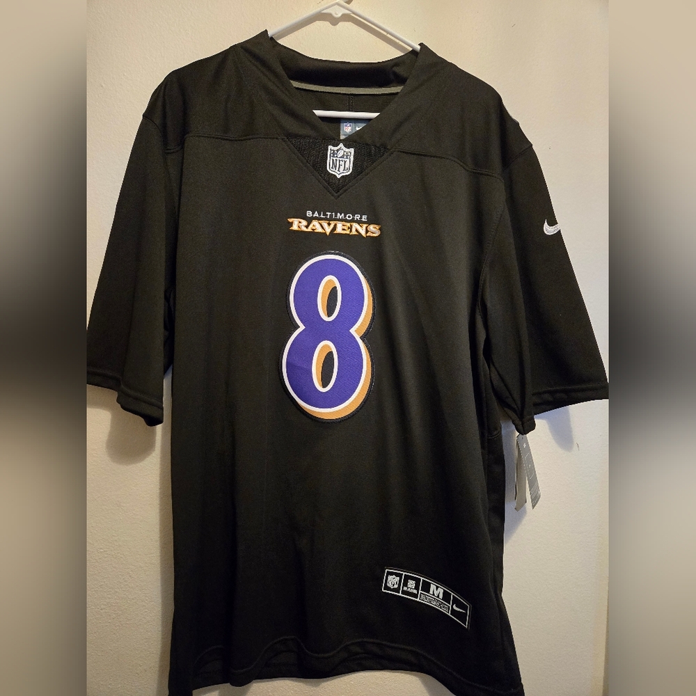 NFL Baltimore Ravens Black and Purple Jersey